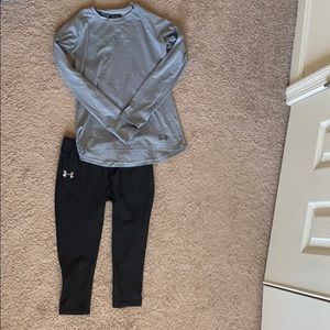 Girls medium under armour outfit